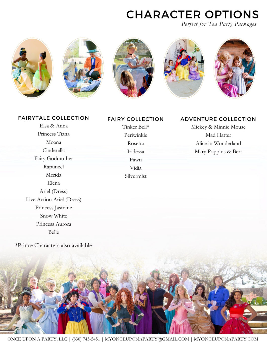 Princess Party Packages